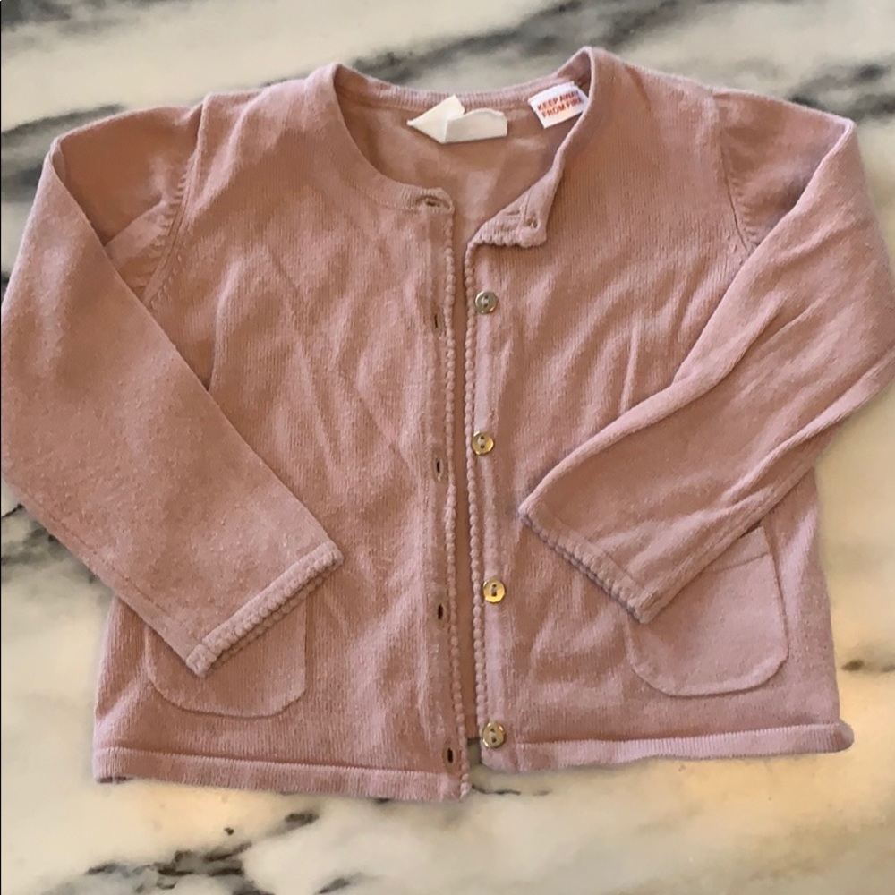 Zara rose pink cardigan